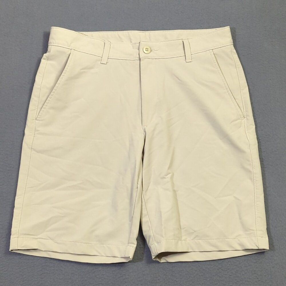 Under Armour Shorts Men's 32 Beige Tech Golf Casual
